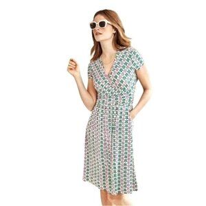 Boden Lola Floral Wrap Dress Women size 6P